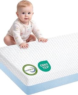 Pack and Play Mattress 38"x26", Dual Sided Mattress for 0-3 Years