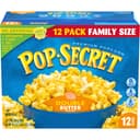 Pop Secret Double Butter Microwave Popcorn 12ct (3.2oz Bags), 38.4oz Box (Pack of 1) - Microwave Popcorn, Non-GMO Pop...