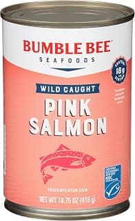 Bumble Bee Wild Caught Pink Salmon with Skin & Bones, 14.75 oz