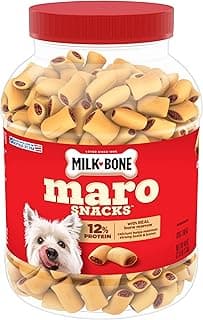 Milk-Bone MaroSnacks Small Dog Treats with Real Bone Marrow, 40 Oz. Canister