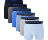 BAMBOO COOL Ultra Breathable Boys' Underwear Soft Boxer Briefs 6-Pack | Bamboo Viscose,Moisture Wicking,Tag-Free,Elas...