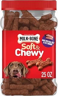 Milk-Bone Soft & Chewy Dog Treats, 25 Oz. Canister