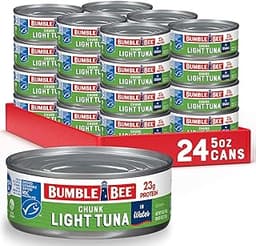 Bumble Bee Chunk Light Tuna in Water, 5 oz (Pack of 24)