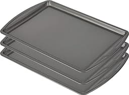 GoodCook Everyday Baking Sheet Set Nonstick Carbon Steel Standard-Sized Cookie Sheets for Even Baking, Bakeware Set I...