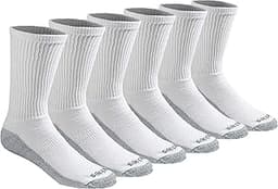 Dickies Men's Dri-Tech Original Moisture Control Crew Socks, Available in M-XXL (6, 12, 18 Pairs)