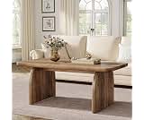 Tribesigns Rectangle Coffee Table, 47-Inch Wood Rectangular Living Room Table, Farmhouse Accent Center Low Cocktail T...