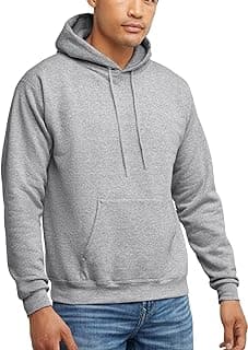 Hanes Men's EcoSmart Hoodie, Midweight Fleece, Pullover Hooded Sweatshirt