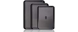 Baker's Secret Nonstick Baking Sheet Set of 3, Cookie Sheets for Oven, Carbon Steel Baking Pans, Diamond Base Air Flo...