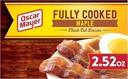 Oscar Mayer Maple Fully Cooked Thick Cut Bacon (2.52 oz Package)
