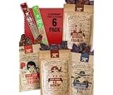 Righteous Felon Savory Beef Jerky Variety Pack, 6 Flavor Sampler Gift Box | High Protein Beef Jerky Gifts for Men, Cl...