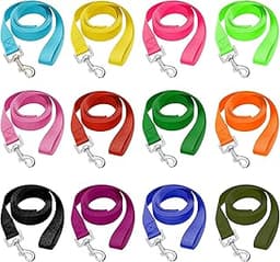 12 Pack Bulk Dog Leashes, 6FT Pet Lead Leash with Swivel Hook